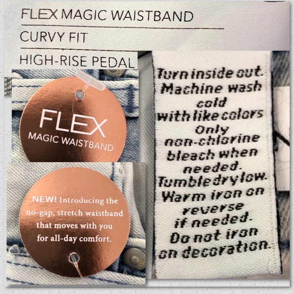 Lane Bryant High-Rise Acid Wash Pedal Jeans NWT - Picture 12 of 16